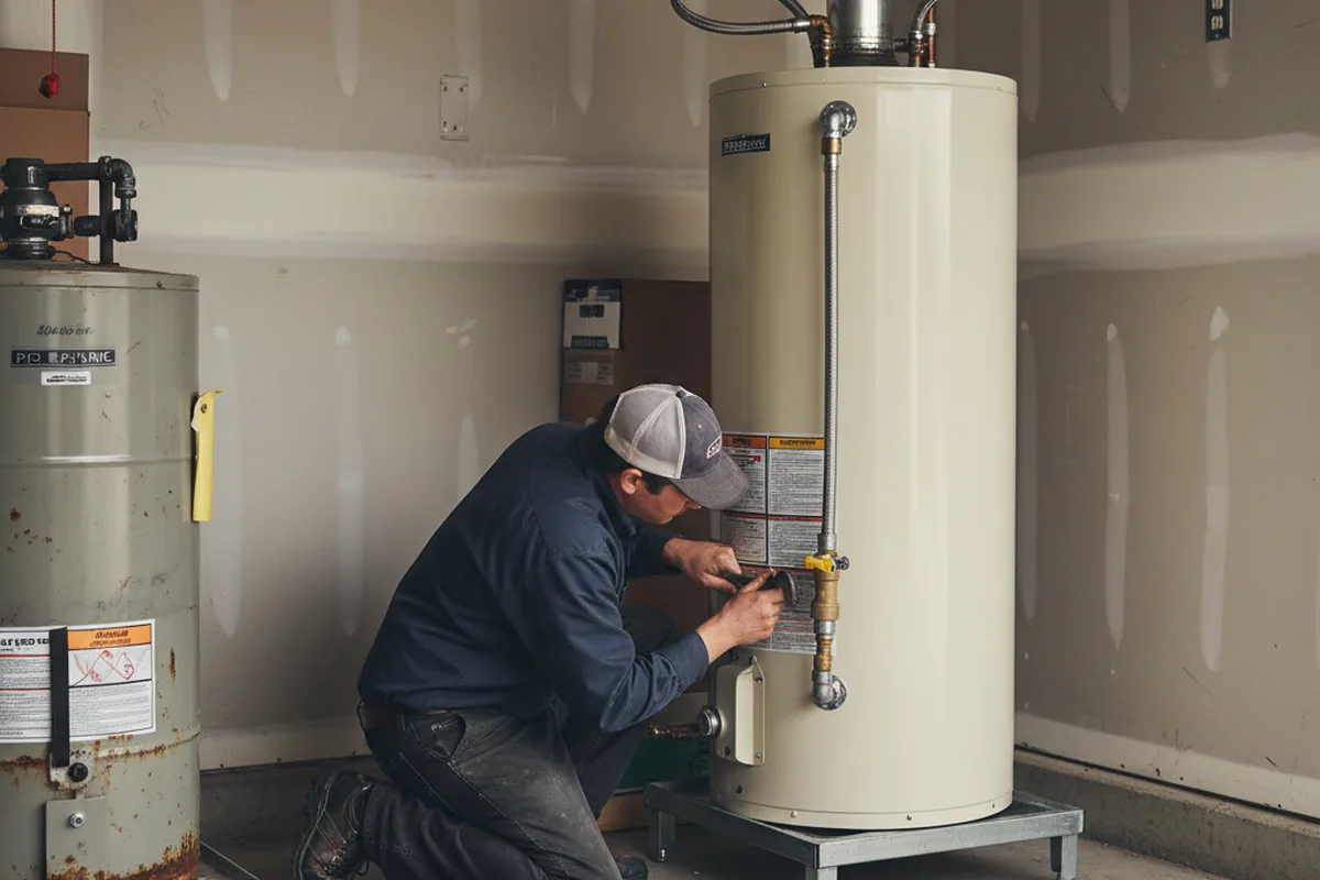 Water heater and shutoff valve replacement in La Crescenta